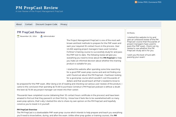 pmprepcastreview.com site used abcOK