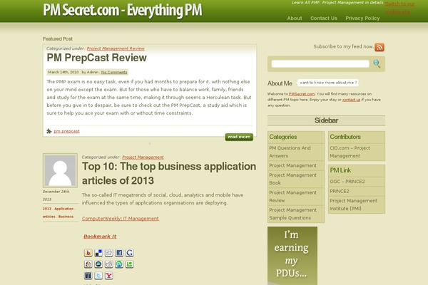 Green theme site design template sample