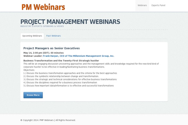 pmwebinars.org site used Convertswp