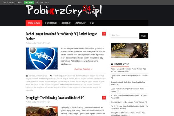 Gamxo theme site design template sample