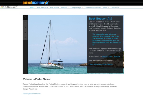 pocketmariner.com site used Apz
