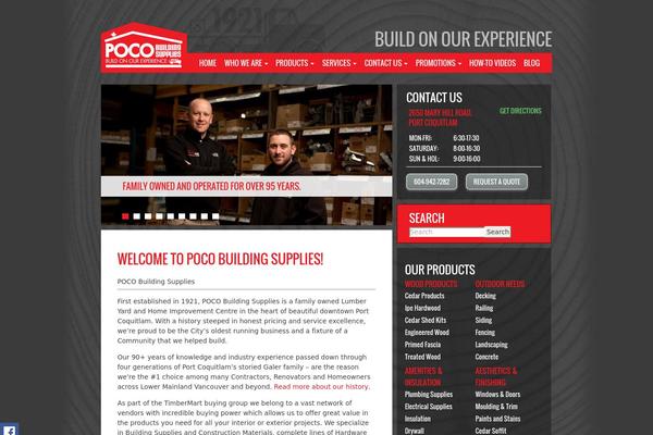Poco theme site design template sample