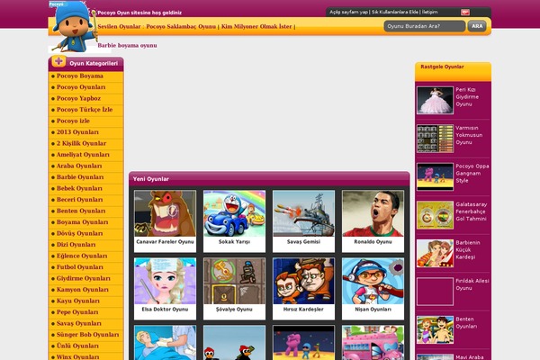 Oyun Kenti theme site design template sample