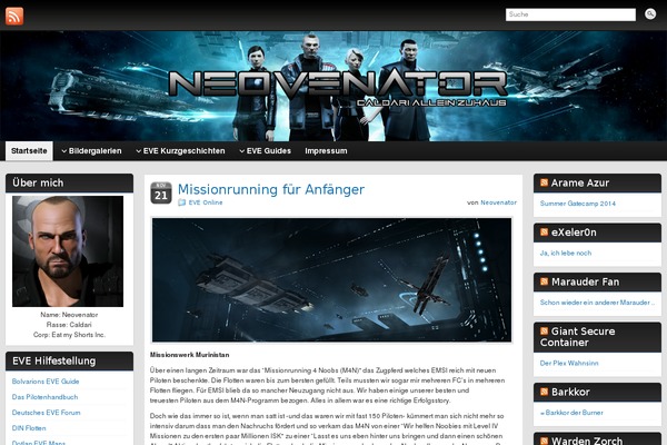Graphene theme site design template sample