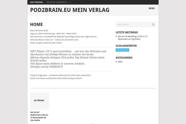 Site using iFeature Slider plugin