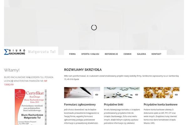 Thine theme site design template sample