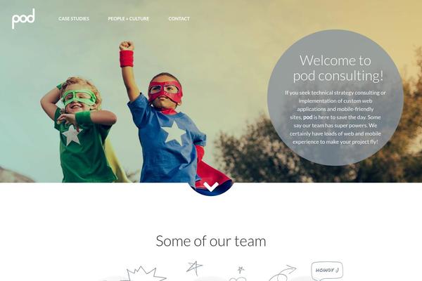 Pod theme site design template sample