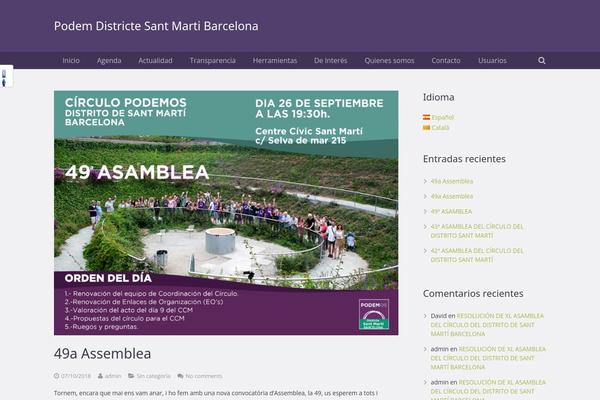 Site using Social Slider plugin