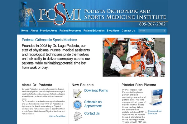 Granite theme site design template sample