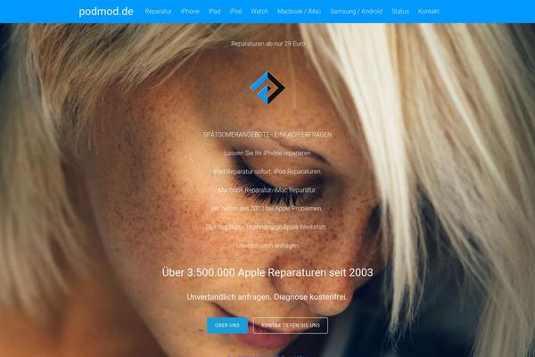 Tesseract theme site design template sample