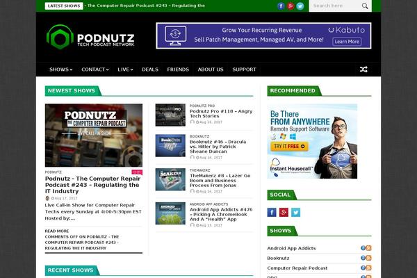 NanoMag theme site design template sample