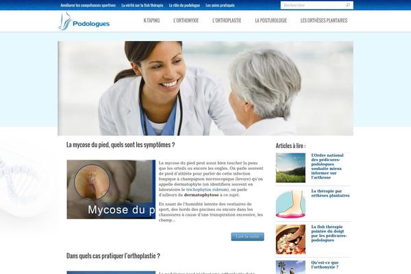 Medical theme site design template sample