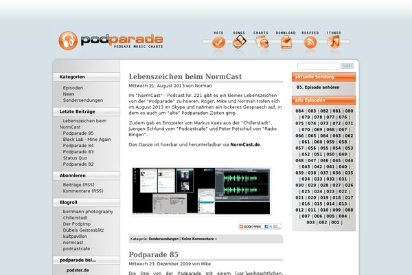 podparade.de site used Wp Multiflex 3