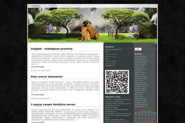 Witcher World theme site design template sample