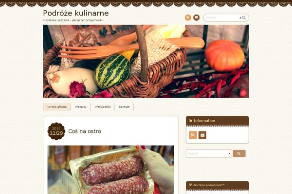 Chocolat theme site design template sample