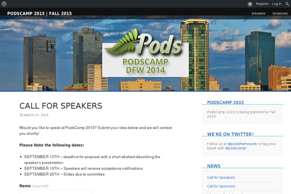 Site using CampTix Event Ticketing plugin