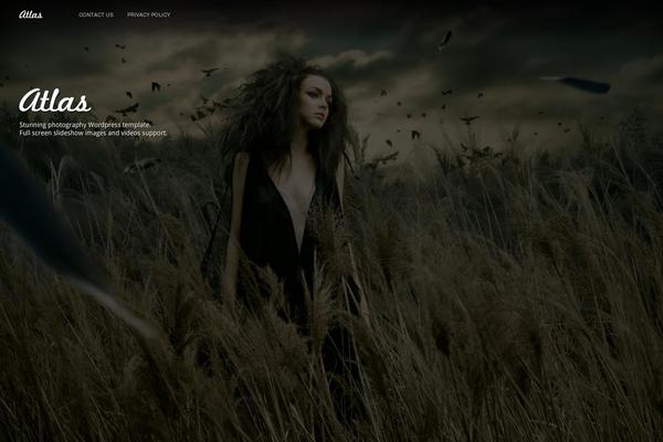 Atlas theme site design template sample