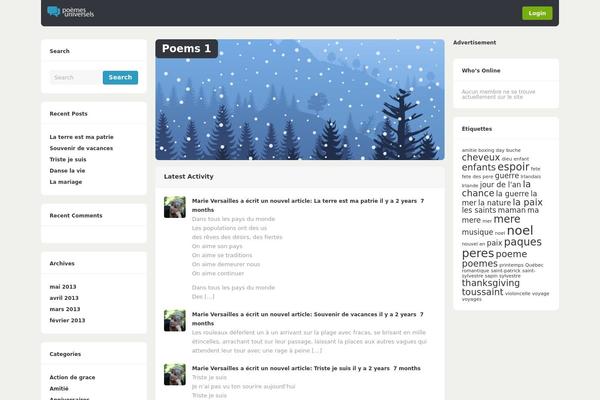 Buddy theme site design template sample