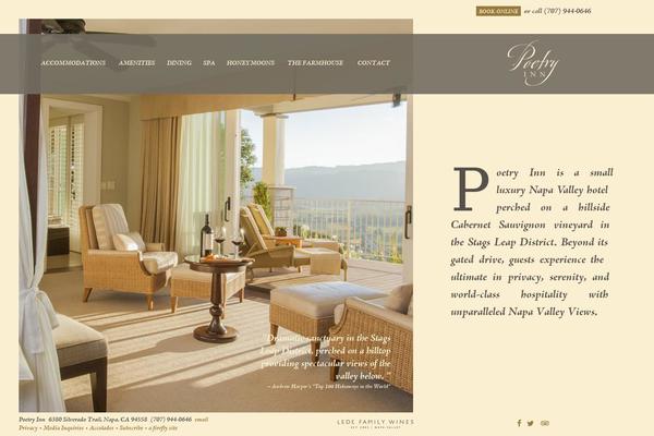 Poetry theme site design template sample