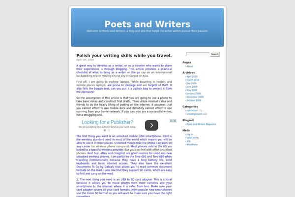 Default theme site design template sample