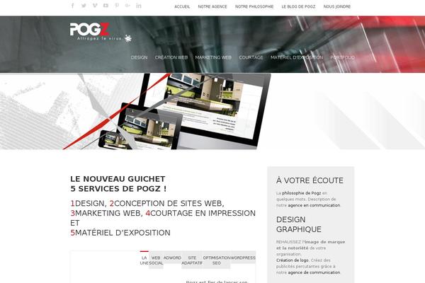 pogz.com site used Avada Child Theme