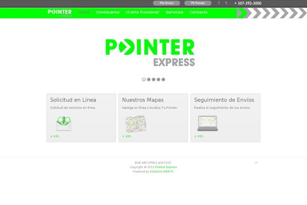 Inspire theme site design template sample