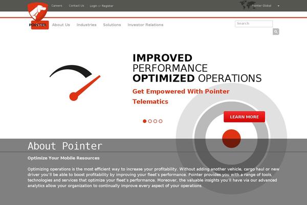 pointer theme websites examples