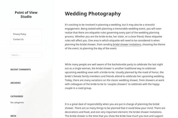 pointofviewstudio.com site used Amalie Lite