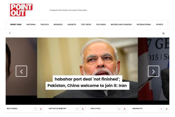 The Newswire theme site design template sample