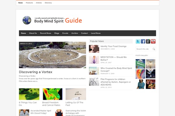 City Desk theme site design template sample