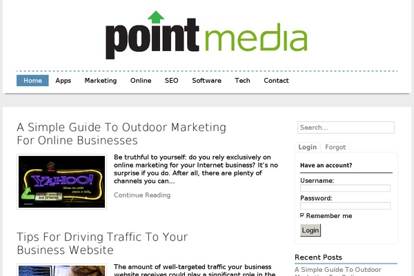 pointupmedia.com site used NewPro