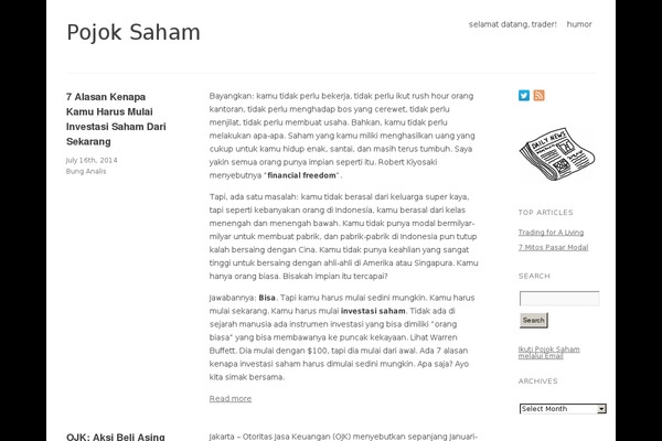 pojoksaham.com site used React_pro