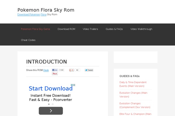 Site using Floating Social Bar plugin