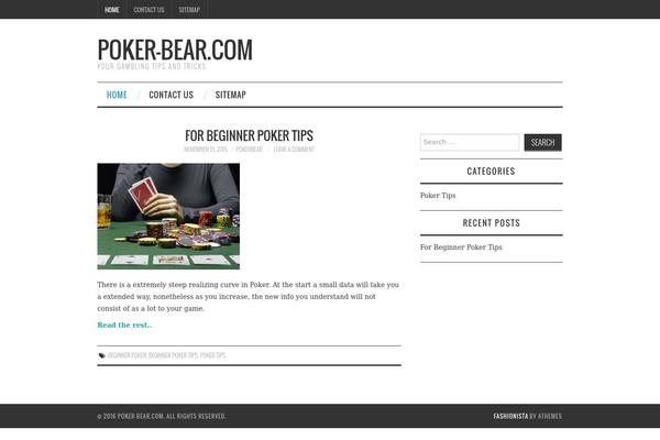 Tiny Framework theme site design template sample