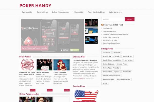 Glamour theme site design template sample