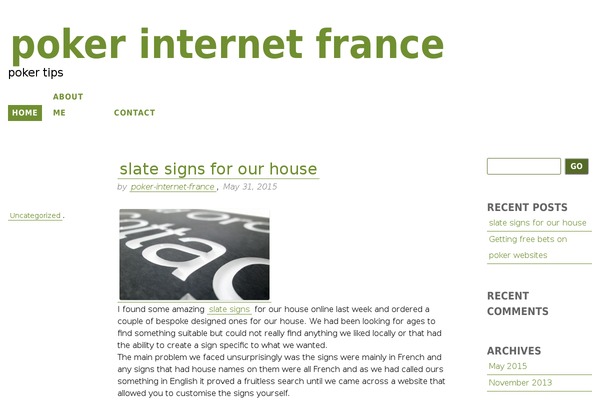 poker-internet-france.com site used Written