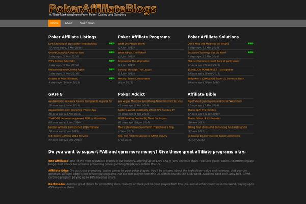 pokeraffiliateblogs.com site used Onenews Premium