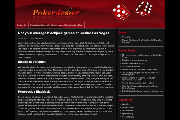 pokerdesier.net site used Flytonic Theme
