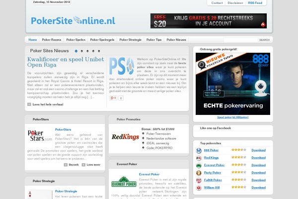 pokersiteonline.nl site used Wp-comfy
