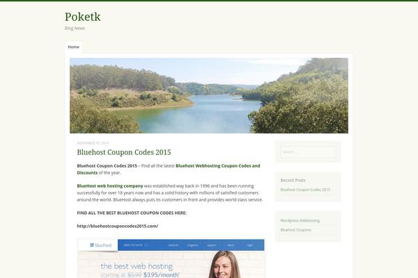 Misty Lake theme site design template sample