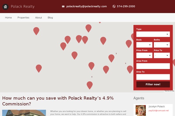 Realia theme site design template sample