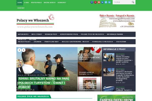 NanoMag theme site design template sample