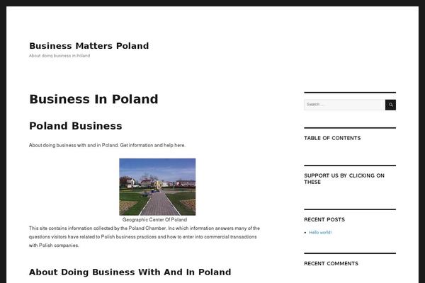 Twenty Sixteen theme site design template sample