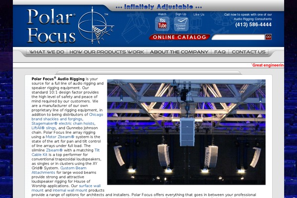 Polar theme site design template sample