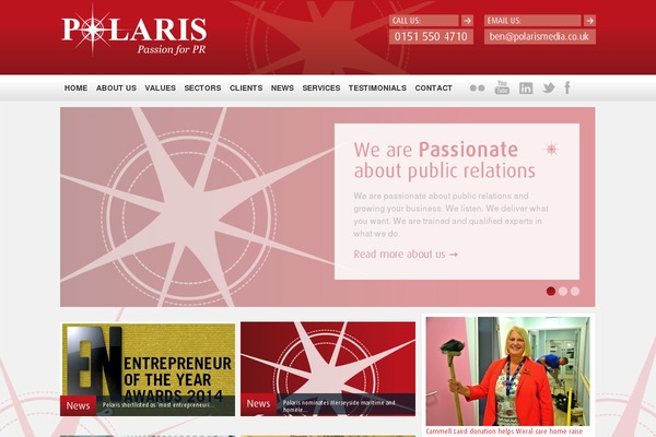 Polaris theme site design template sample