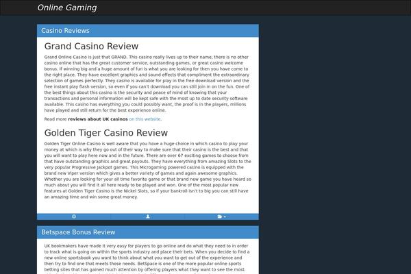 Radar theme site design template sample