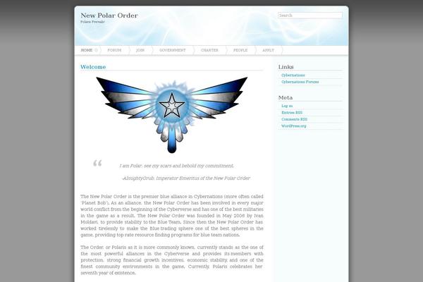 Azul theme site design template sample