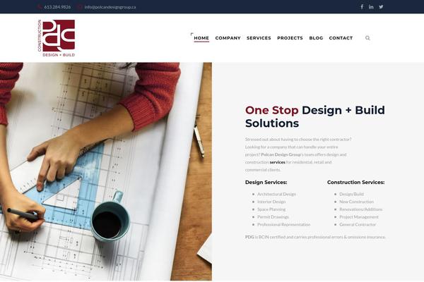 Structure theme site design template sample
