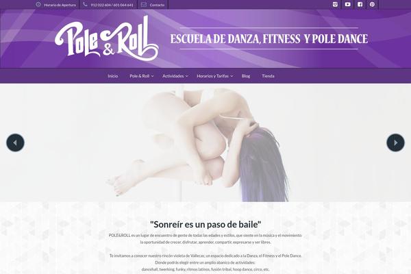 Gym theme site design template sample