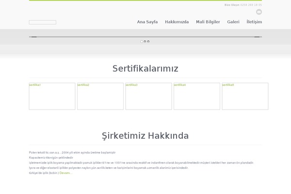 WordPress website example screenshot